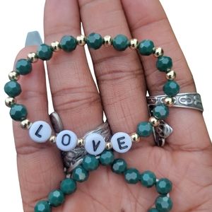 Love beaded bracelet set